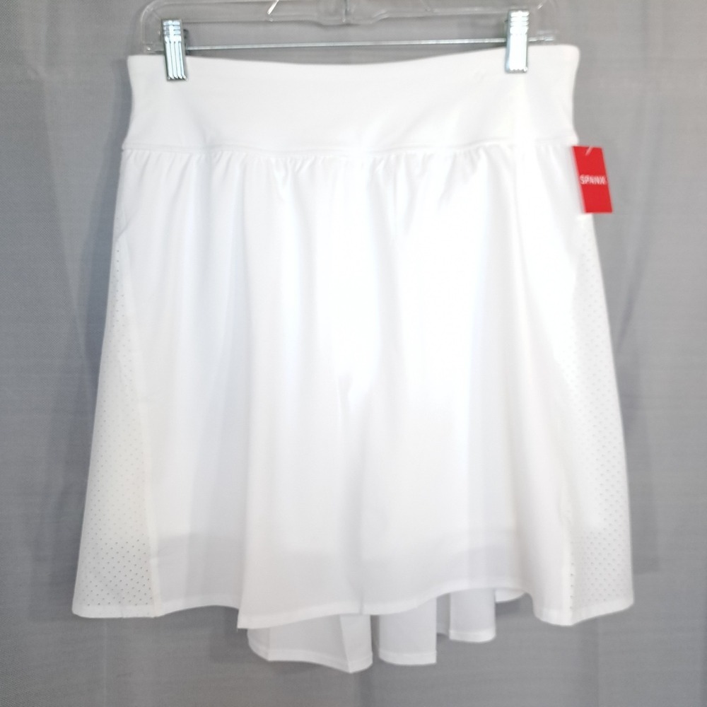 Spanx‎ Women's Size XL Get Moving Skort White 14" Golf Activewear 50196R